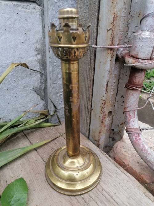 Antique Ecclesiastical Brass Candlesticks.