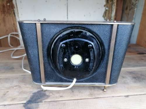 Working condition Vintage Smiths Sectric Leather Mantel Clock. Condition as per picture