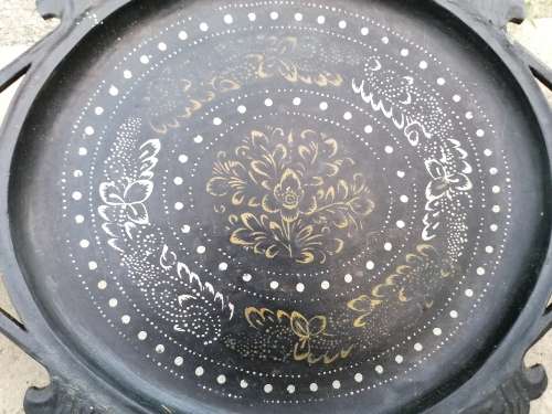 Antique BURMESE LACQUERWARE TRAY.