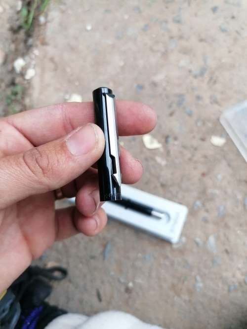 Parker pen. Needs ink. Marked `HE IS OUR PEACE