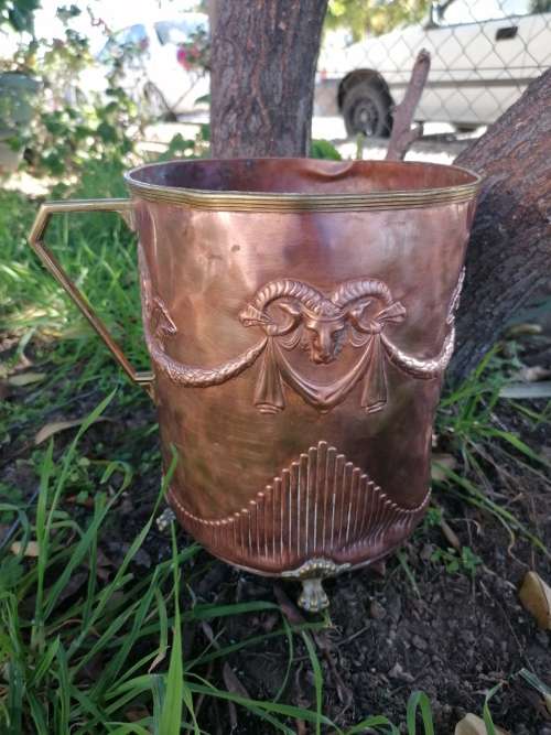 RARE FIND. Carl Deffner Esslingen Copper Planter Cache Pot Plantpot Art Nouveau
