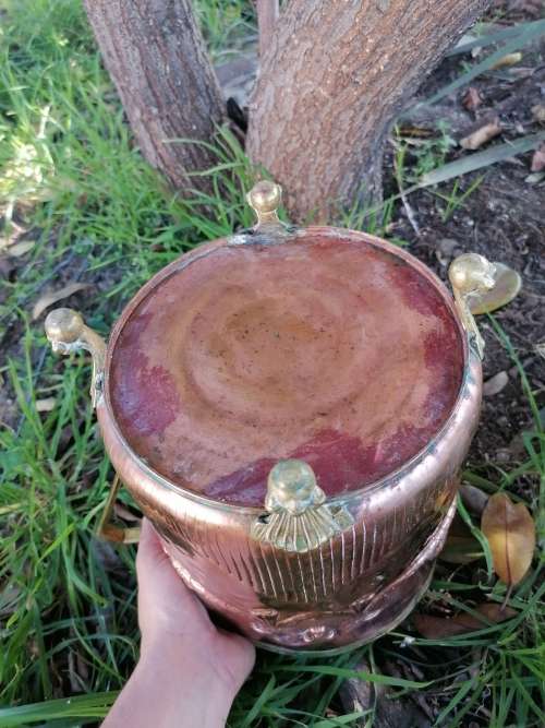 RARE FIND. Carl Deffner Esslingen Copper Planter Cache Pot Plantpot Art Nouveau