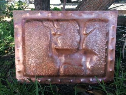 Vintage solid and heavy copper art
