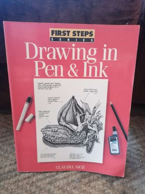 Drawing in pen & ink by Claudia nice book.
