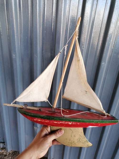 Vintage Northern Star Pond Yacht Birkenhead Sailing Boat