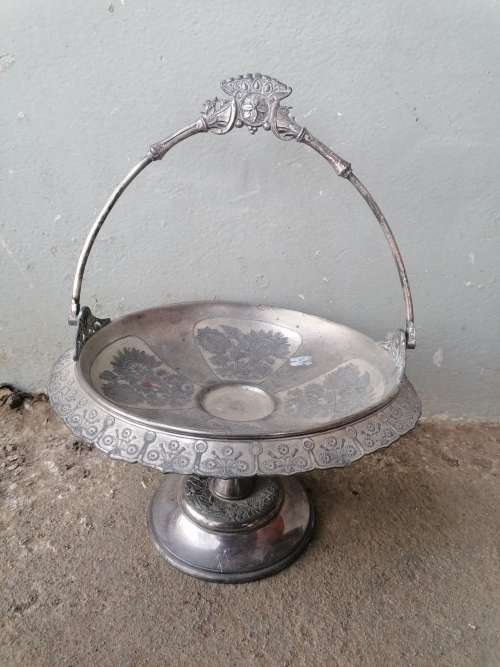 Antique Aesthetic Castor Stand marked 1770 hard white metal