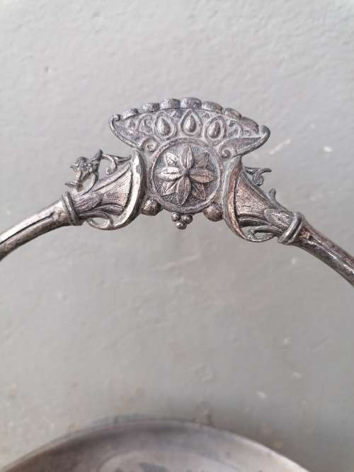 Antique Aesthetic Castor Stand marked 1770 hard white metal