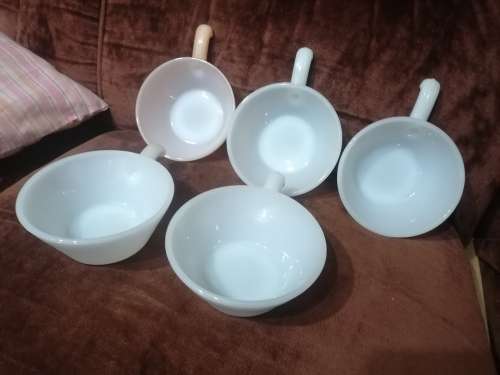 Vintage milk glass ware