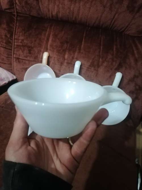 Vintage milk glass ware
