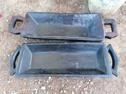 Large solid wood fruite baskets. Bid per item