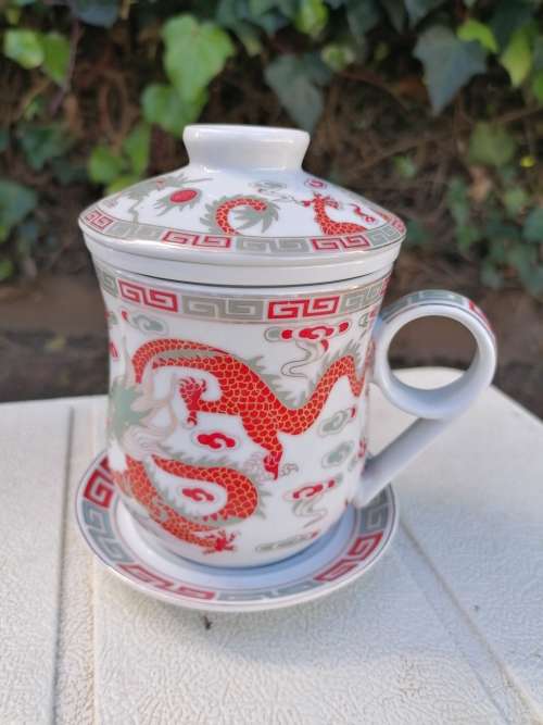 Chinese Porcelain Tea Mug-4 PCS
