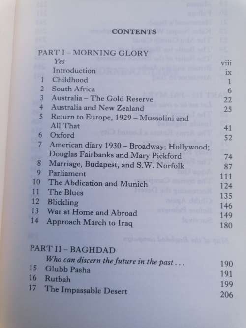 MORNING GLORY Memoirs from the edge of history by Somerset de chair