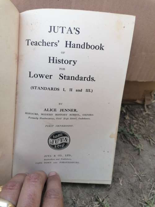 juta`s teachers` handbooks history Alice jenner standards 1,11,111