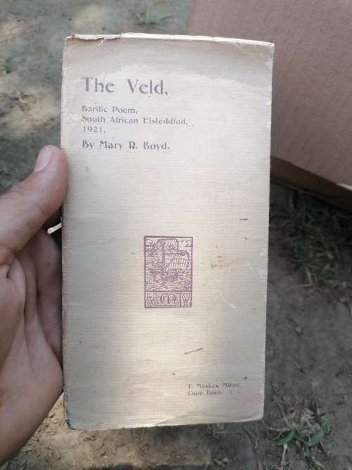 Rare find the Veld bardic poem south african eisteddfod 1921