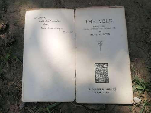 Rare find the Veld bardic poem south african eisteddfod 1921