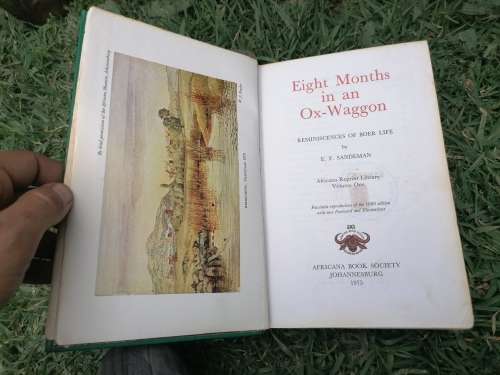EIGHT MONTHS IN A OX WAGON BY E. F. SANDEMAN.