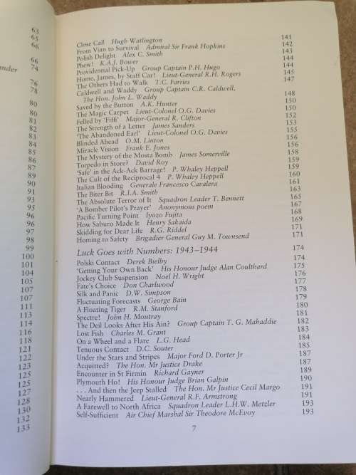 Out of the Blue: Role of Luck in Air Warfare, 1917-66 Lucas, Laddie