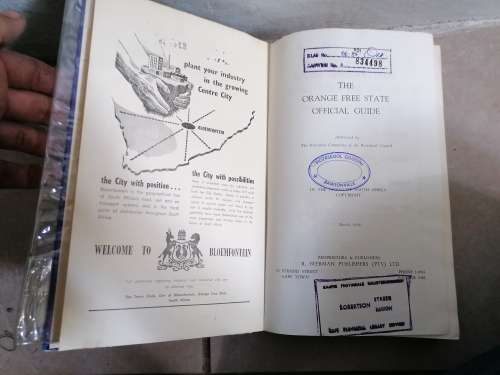 Orange Free State Official Guide (1956)do have some issues but nice reading copy