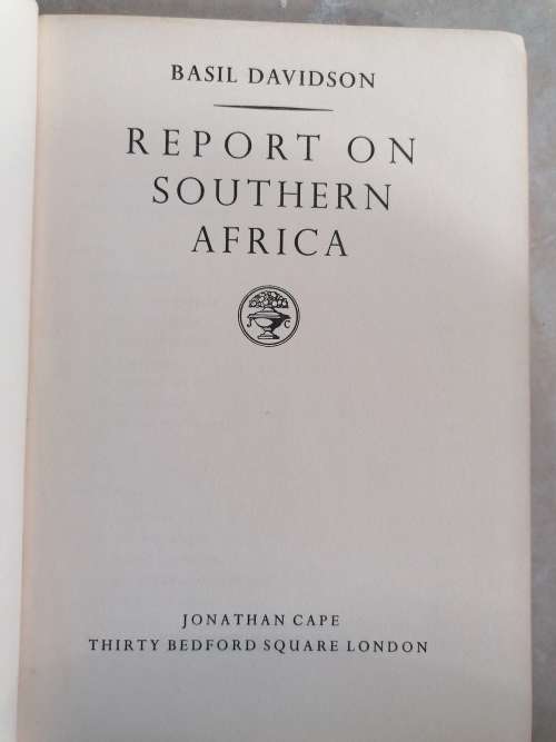 Report on Southern Africa - Basil Davidson