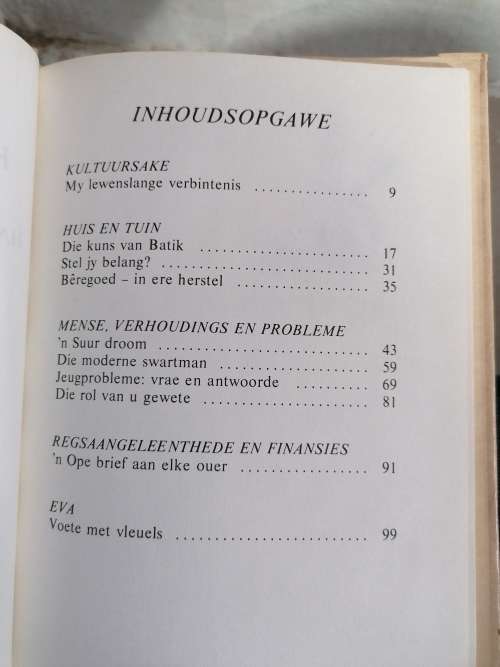 vrou:haar eie wereld, haar lus, haar las. Haar vreug Eric stander