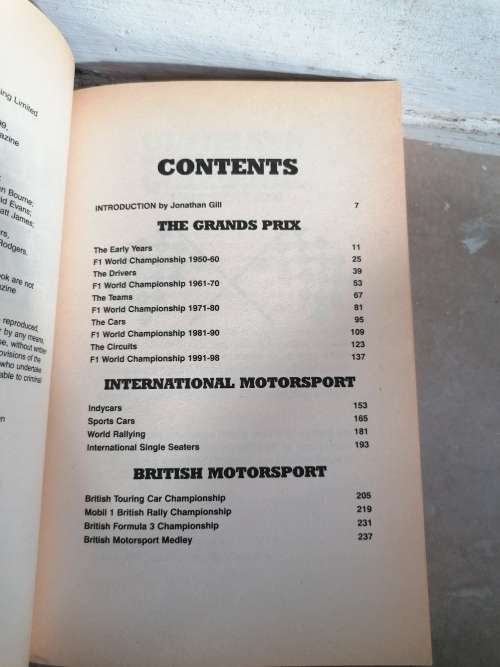 Ultimate Motorsport Quizbook - 1999 Edition - Pub: Stopwatch - Paperback Book
