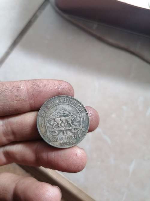 east africa 1 shilling 1924 silver 0.250