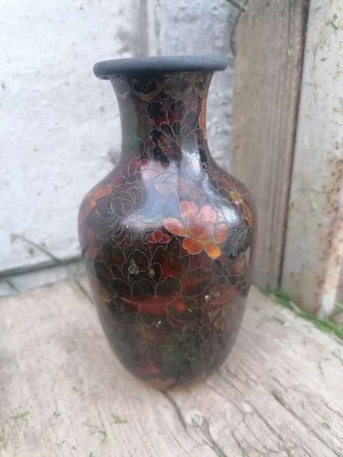 WOW AMAZING Chinese Enamel and Cloissane Vase