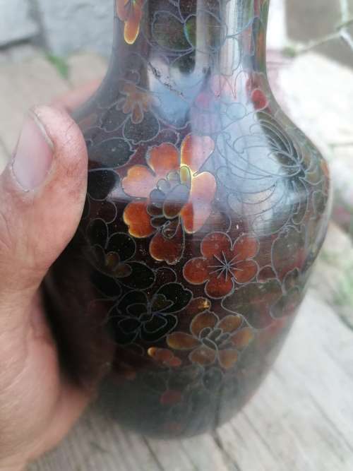 WOW AMAZING Chinese Enamel and Cloissane Vase