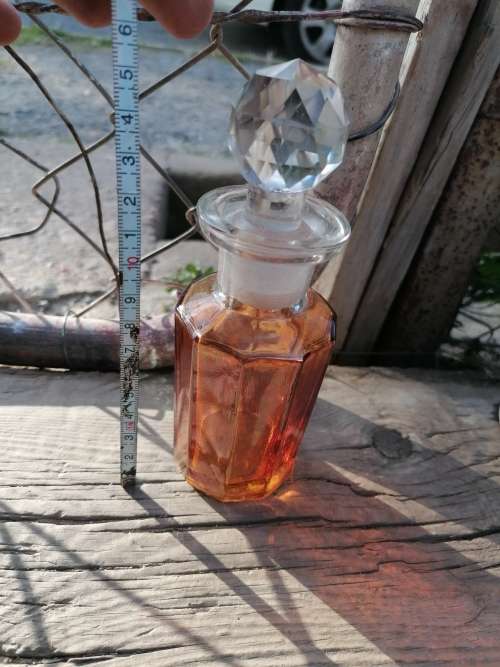 Vintage crystal perfume bottle