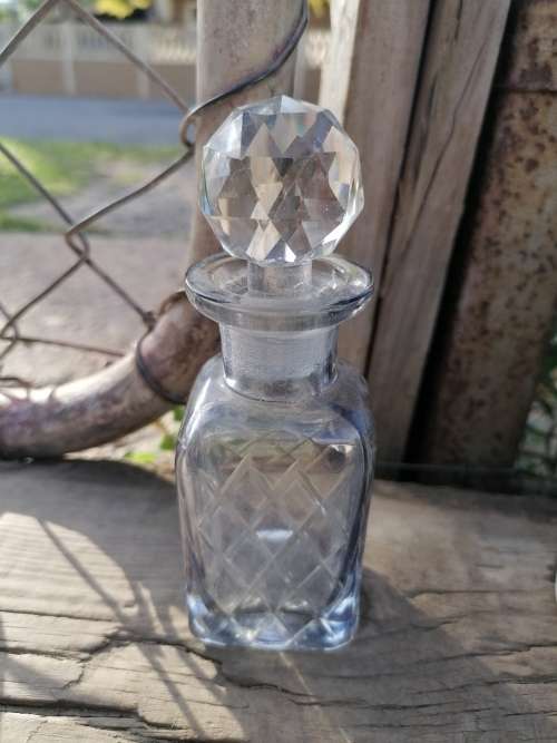 Vintage crystal perfume bottle