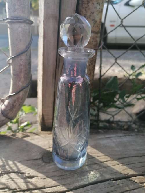 Vintage crystal perfume bottle