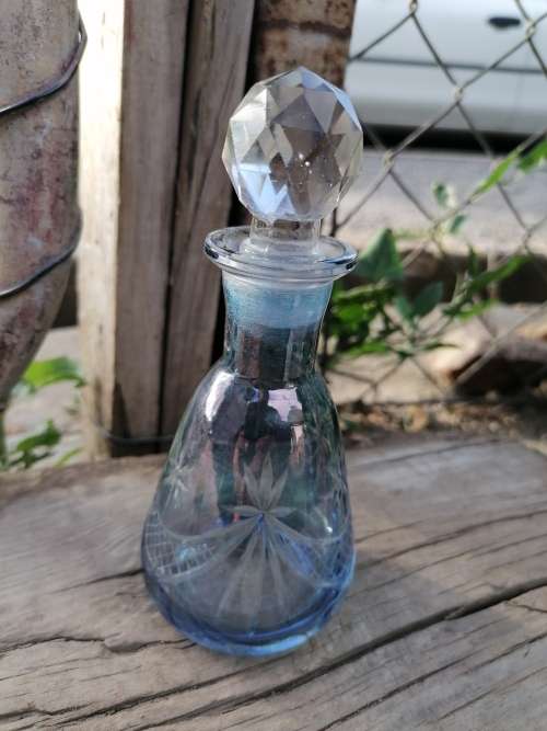 Vintage crystal perfume bottle