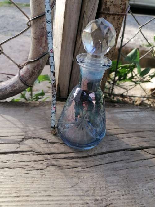 Vintage crystal perfume bottle
