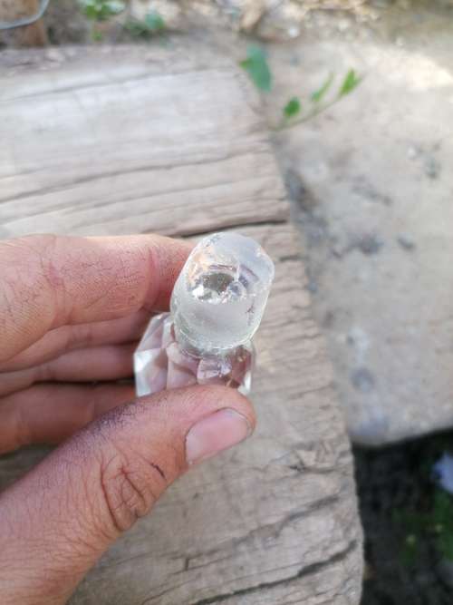Vintage crystal perfume bottle