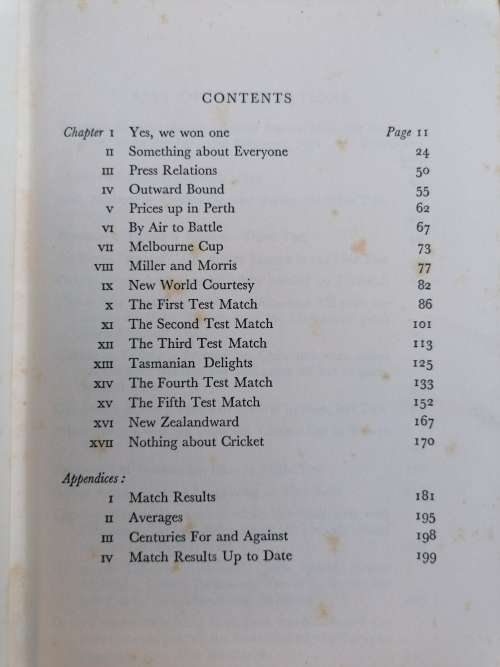 The quest of the ashes 1950-1951 first edition by Bruce Harris