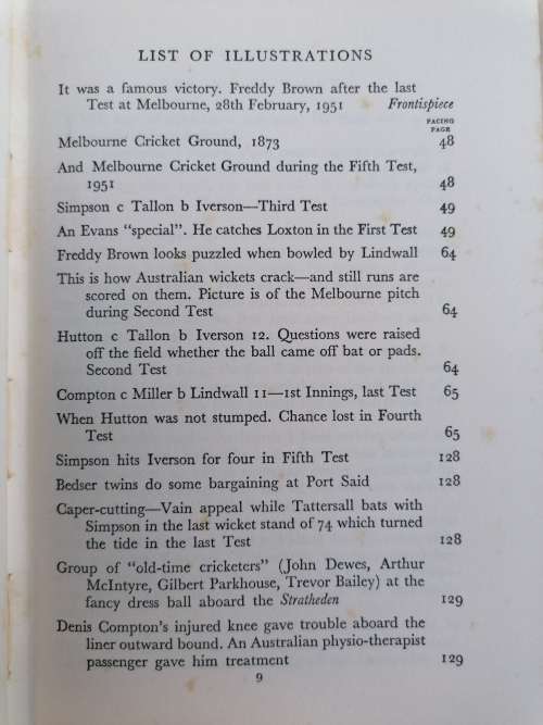 The quest of the ashes 1950-1951 first edition by Bruce Harris