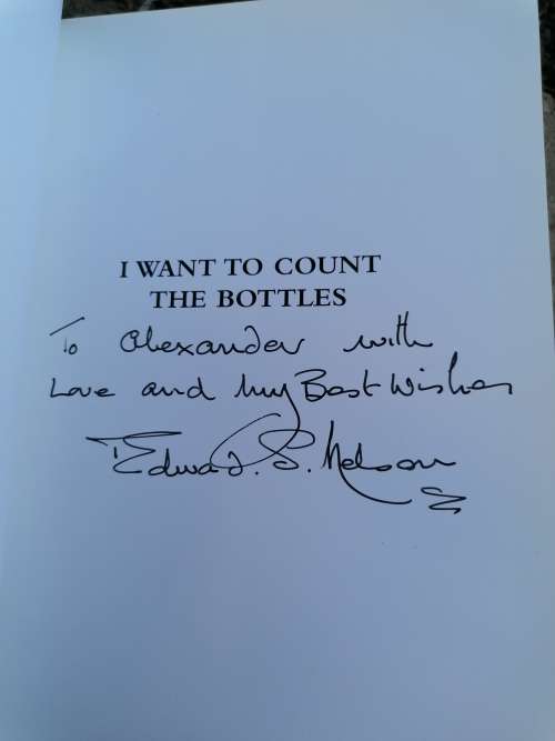 i want to count the bottles by Edward Nelson signed copy
