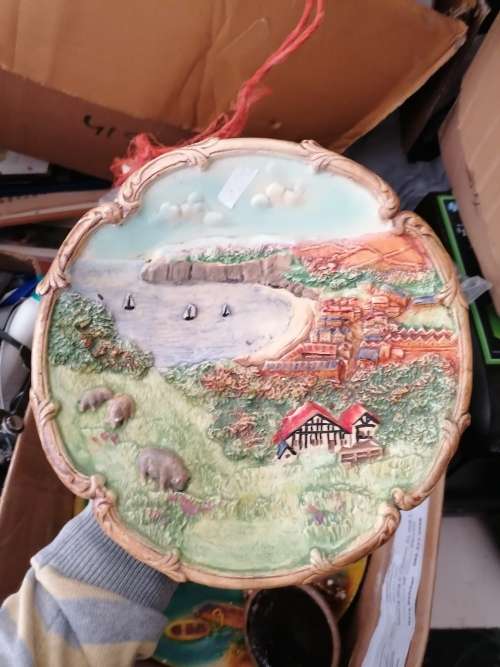 BOSSON`S CHALKWARE PLAQUE