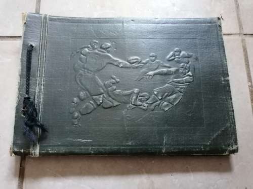 Cool vintage rugby themed photo album