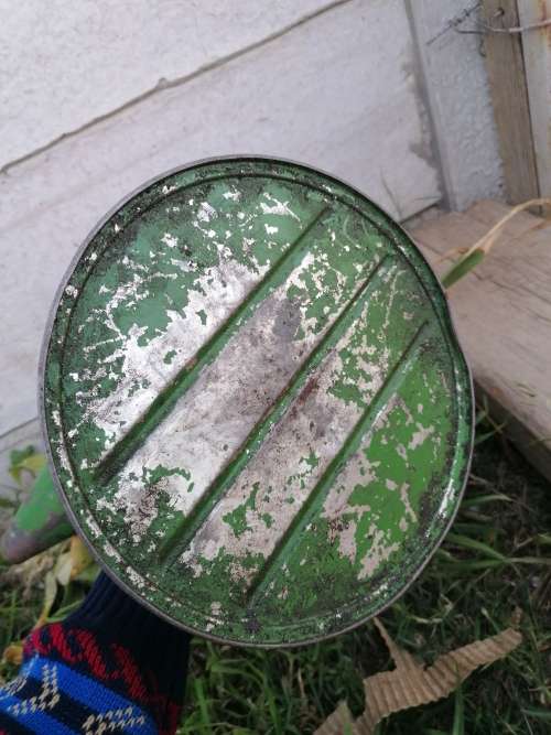 Large 5 liter Vintage Green Oil Can