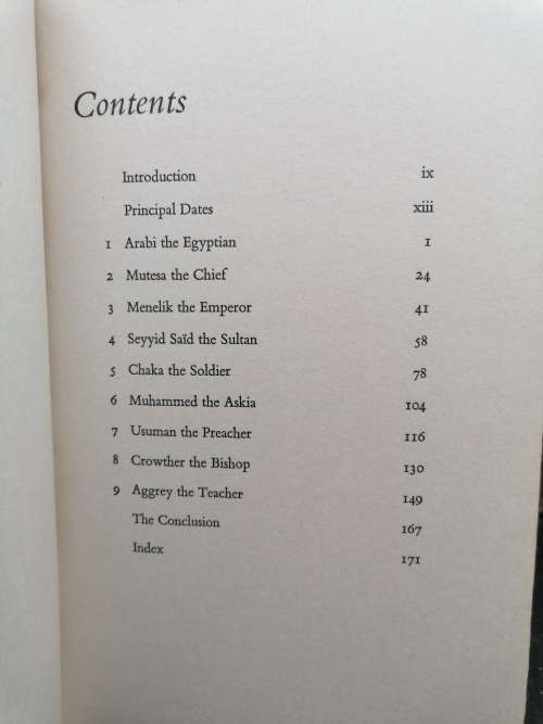 Nine Great Africans / by Sir Rex Niven first print
