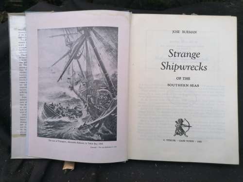 Strange Shipwrecks of the Southern Seas  Burman, Jose