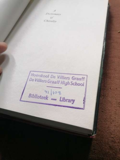 A dictionary of chivalry