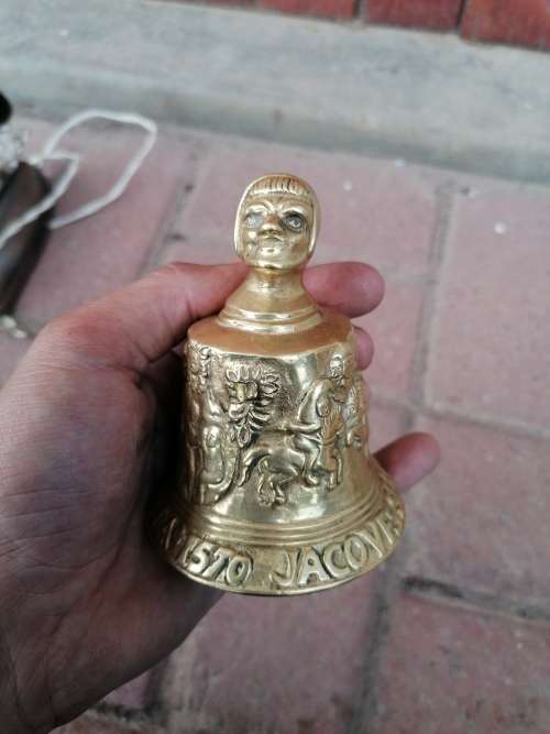 jacoves serke heft michecotena 1570 solid brass bell