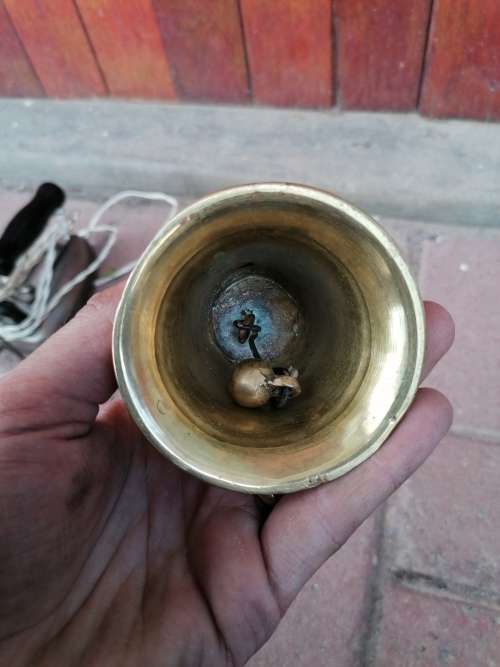 jacoves serke heft michecotena 1570 solid brass bell