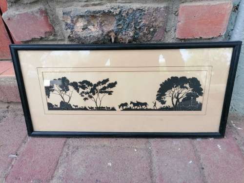 Lovely vintage carew rice linocut