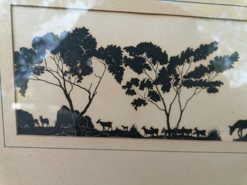 Lovely vintage carew rice linocut