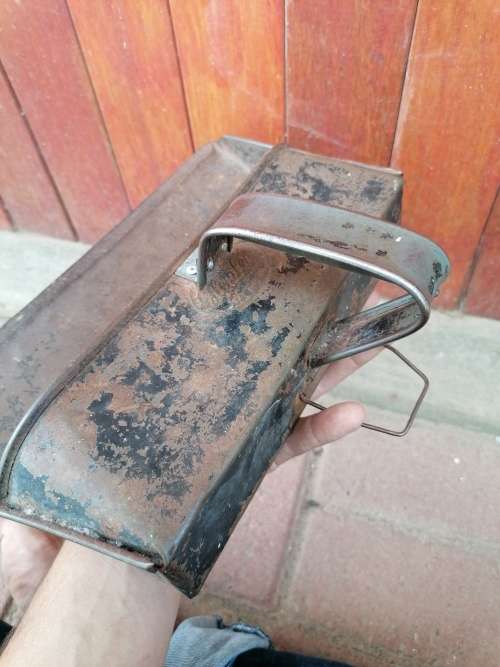 Vintage metal dustpan