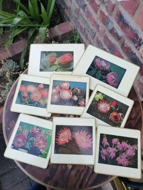 Lovely vintage flower coasters