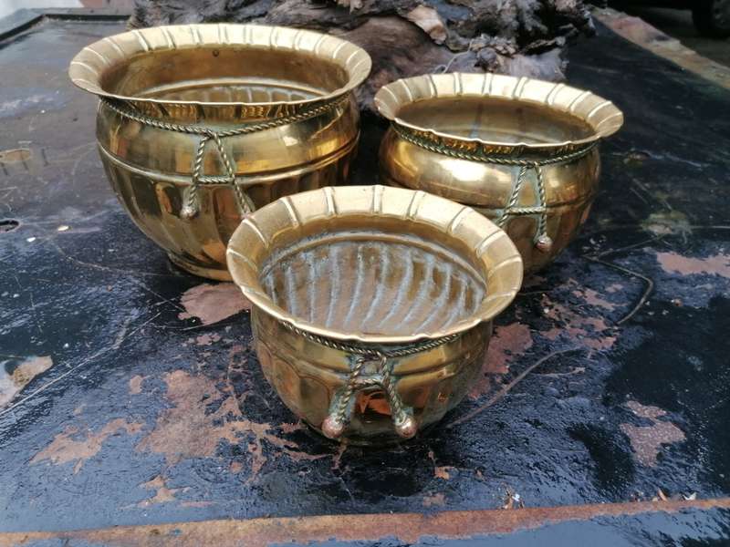 Lovely vintage brass set